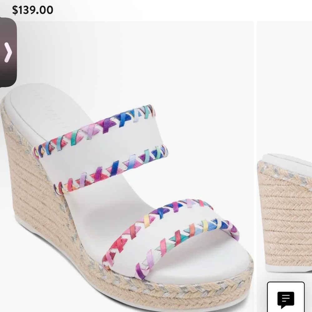 Karl Lagerfeld Multicolor Woven Wedges